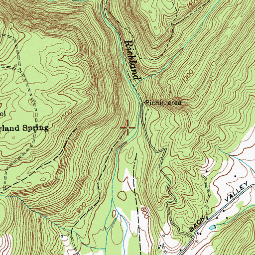Topographic Map of New Prospect Mine, TN