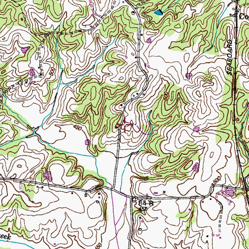 Topographic Map of Butler School (historical), TN
