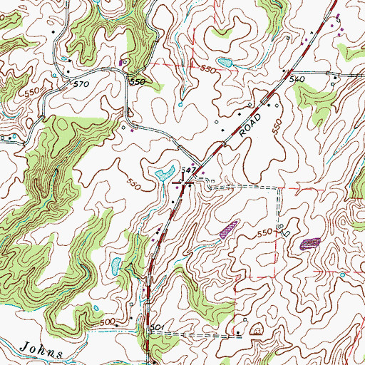 Topographic Map of Clark School (historical), TN