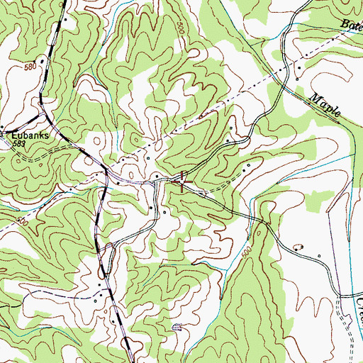 Topographic Map of Hall School (historical), TN