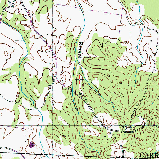 Topographic Map of Hopwell School (historical), TN