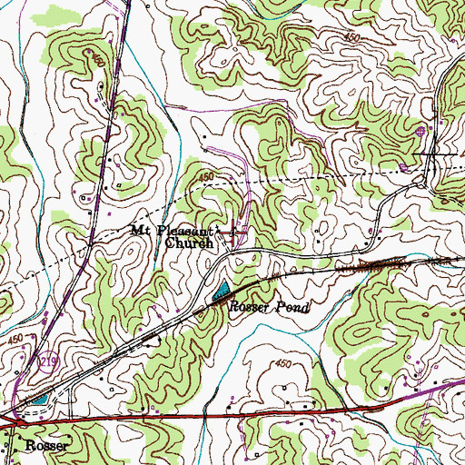 Topographic Map of Morton School (historical), TN