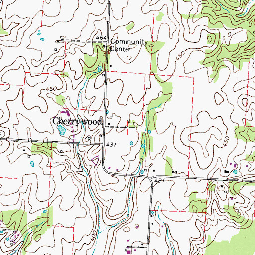 Topographic Map of New Bethel Church (historical), TN