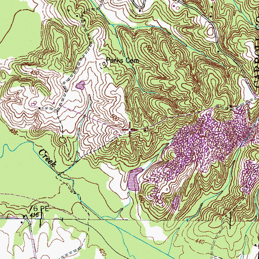 Topographic Map of Sunnyview School (historical), TN