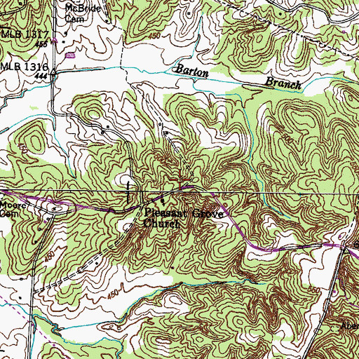 Topographic Map of Swindall School (historical), TN