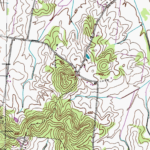 Topographic Map of Thompson School (historical), TN