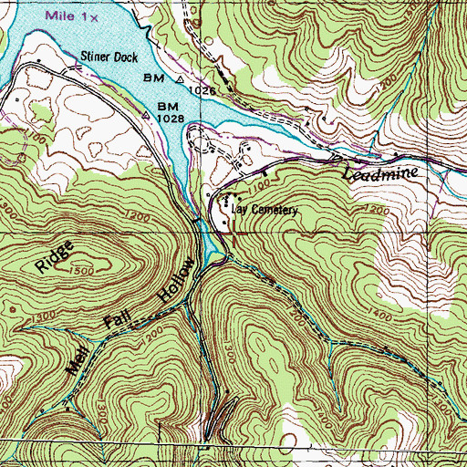 Topographic Map of Civilian Conservation Corps Camp TVA Number 13 (historical), TN