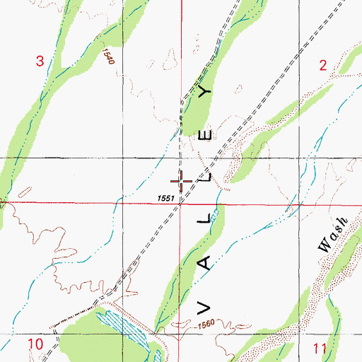 Topographic Map of Vekol Valley, AZ