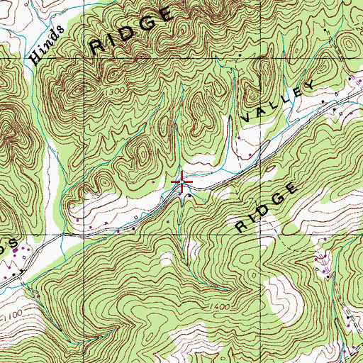 Topographic Map of Welch Mill (historical), TN