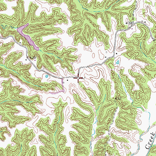 Topographic Map of Bethel Church (historical), TN