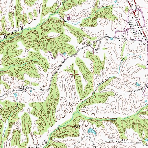 Topographic Map of Hornbeak School (historical), TN