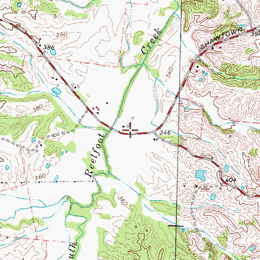 Topographic Map of Liberty Church (historical), TN