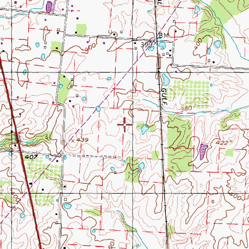 Topographic Map of Pate Cemetery, TN