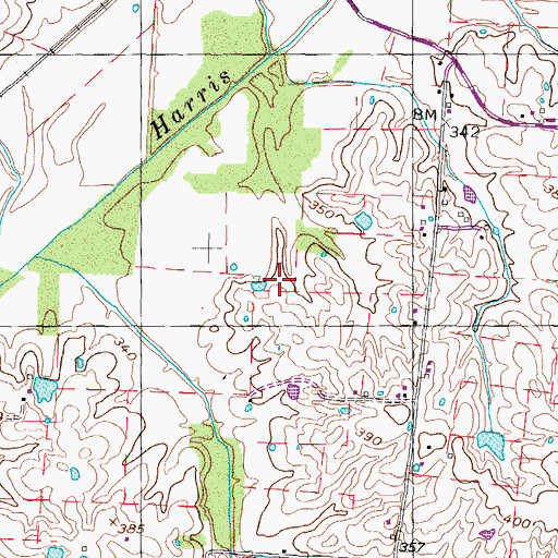 Topographic Map of Rankins Cemetery, TN