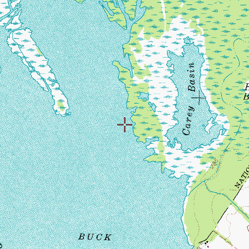 Topographic Map of Snaggy Opening, TN