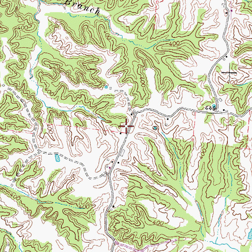 Topographic Map of Turnage School (historical), TN
