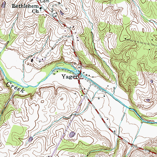 Topographic Map of Cummingsville School (historical), TN