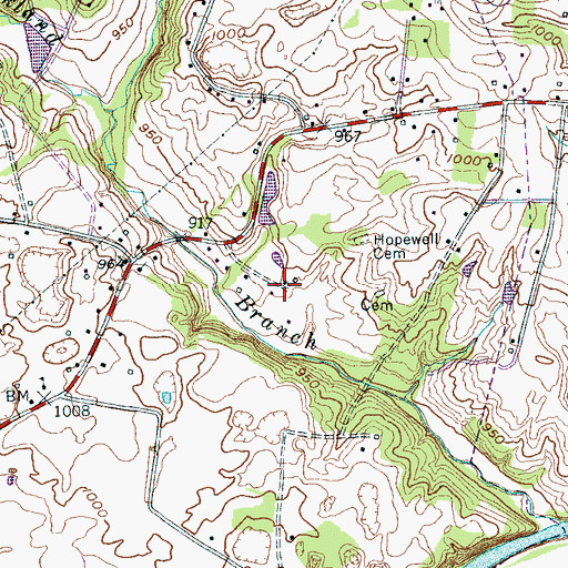 Topographic Map of Warren County Home (historical), TN
