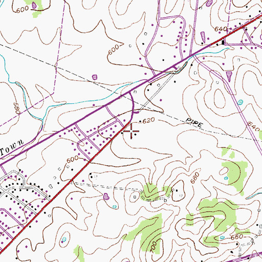 Topographic Map of Galatin Country Club, TN