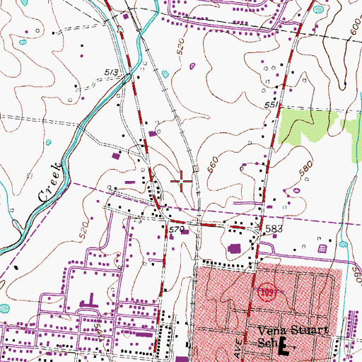 Topographic Map of Highway 109 North Industrial Area, TN