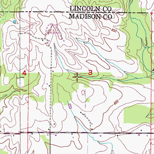 Topographic Map of Charles Head Pond Dam, AL