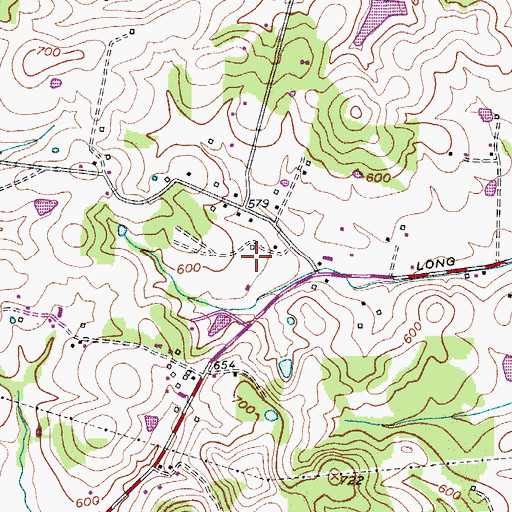 Topographic Map of Webb Prospect, TN