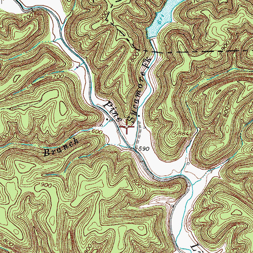 Topographic Map of Allen School (historical), TN