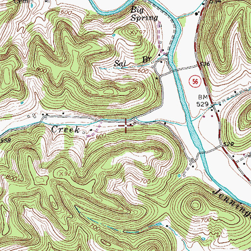Topographic Map of Arbor School (historical), TN