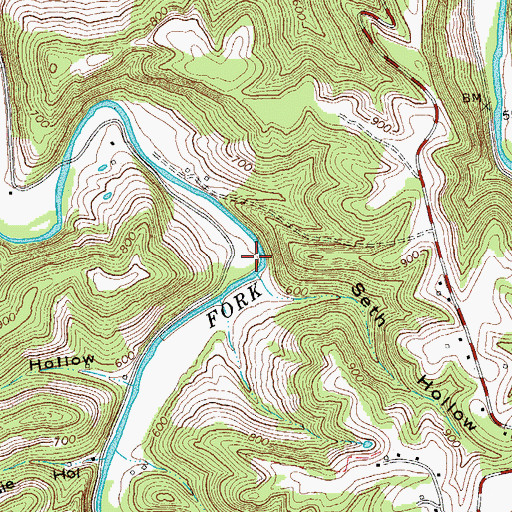 Topographic Map of Masters Mill (historical), TN
