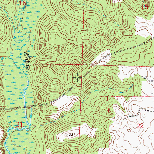 Topographic Map of New Testament Deliverance Tabernacle, AL