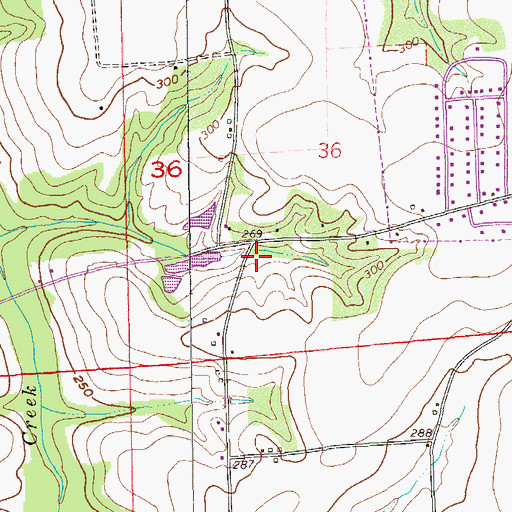 Topographic Map of Barnes School (historical), AL