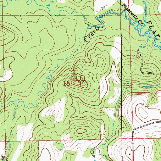 Topographic Map of Buffalo Hill, AL