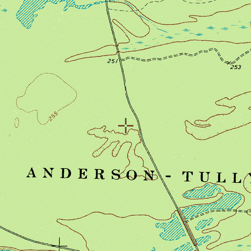 Topographic Map of Chickasaw National Wildlife Refuge, TN