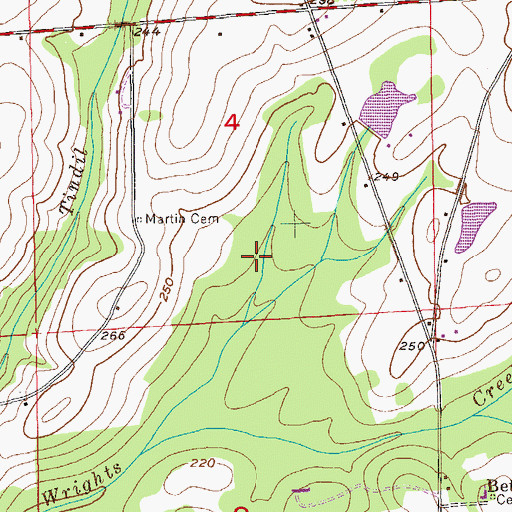 Topographic Map of Canal Swamp (historical), AL