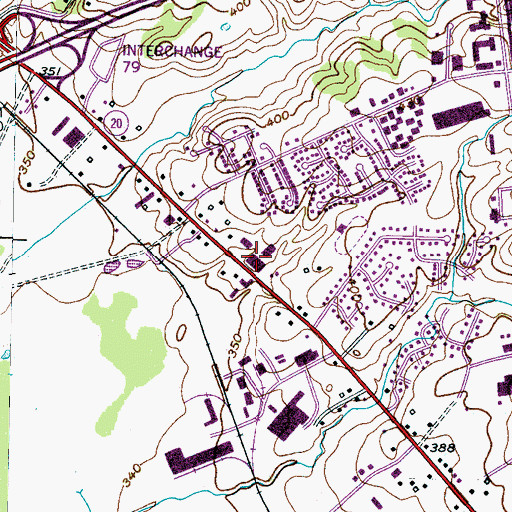 Topographic Map of Old Hickory Academy, TN