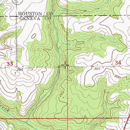 Topographic Map of Corbin School (historical), AL
