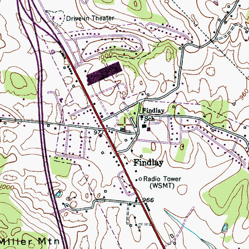 Topographic Map of White County Fairgrounds, TN