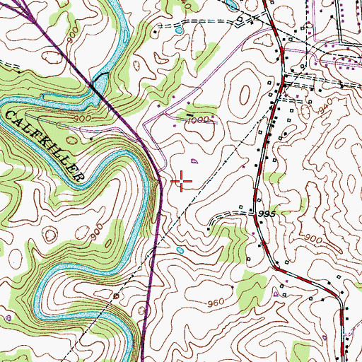 Topographic Map of Woodland Park Elementary School, TN