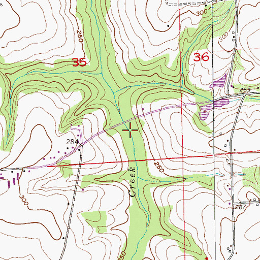 Topographic Map of Halls Mill (historical), AL