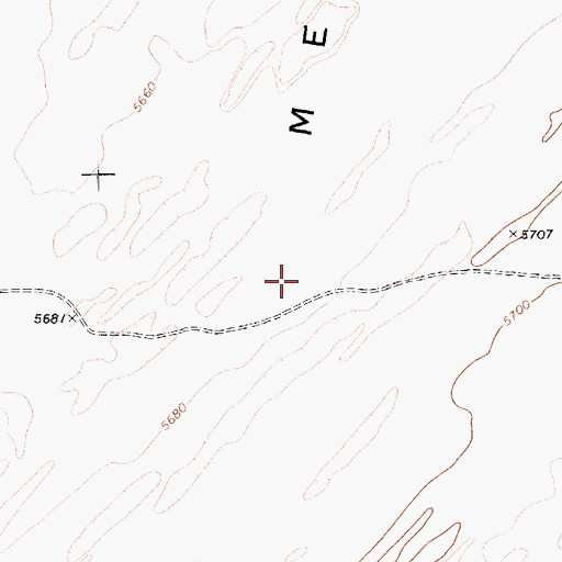 Topographic Map of Ventana Mesa, AZ