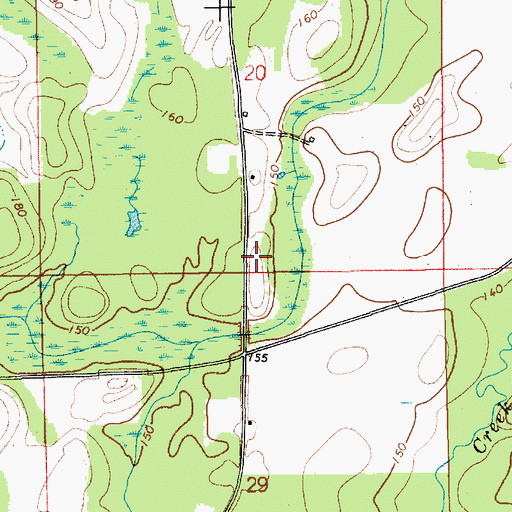 Topographic Map of Jones School (historical), AL