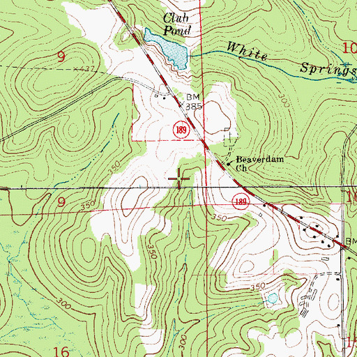 Topographic Map of Lowery Cemetery, AL