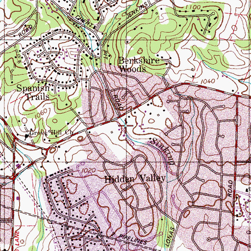 Topographic Map of Rural / Metro Fire Department Knoxville 15, TN