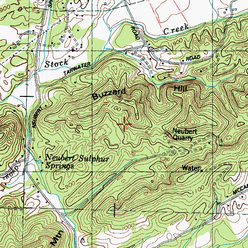 Topographic Map of Jones Quarry, TN