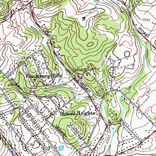 Topographic Map of Union Zion Church (historical), TN