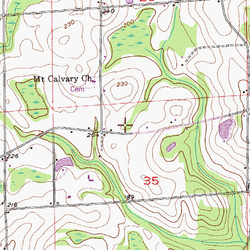 Topographic Map of Carver Junior High School, AL