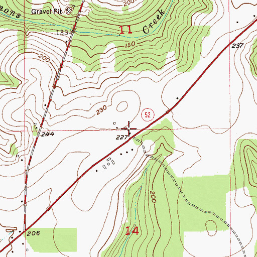 Topographic Map of Roney School, AL