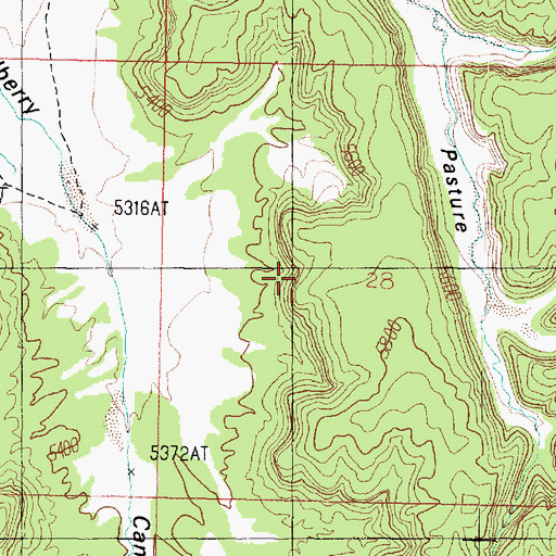 Topographic Map of Vermilion Cliffs, AZ