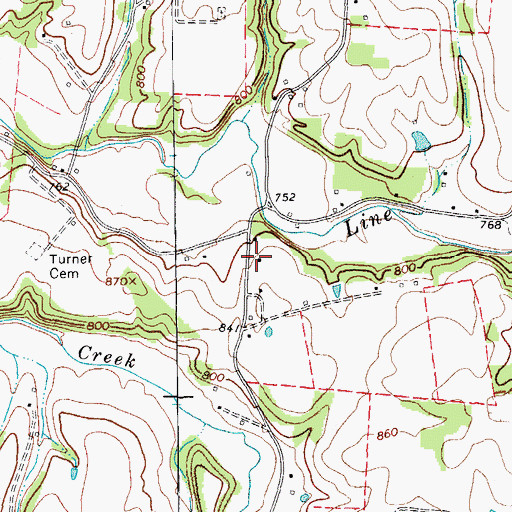 Topographic Map of Laurel Bluff School (historical), TN