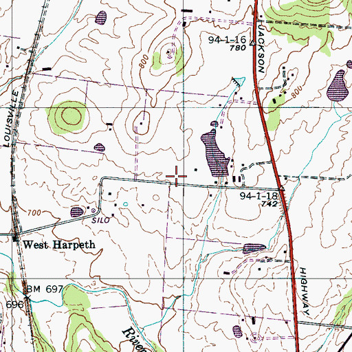 Topographic Map of Bethel Church (historical), TN